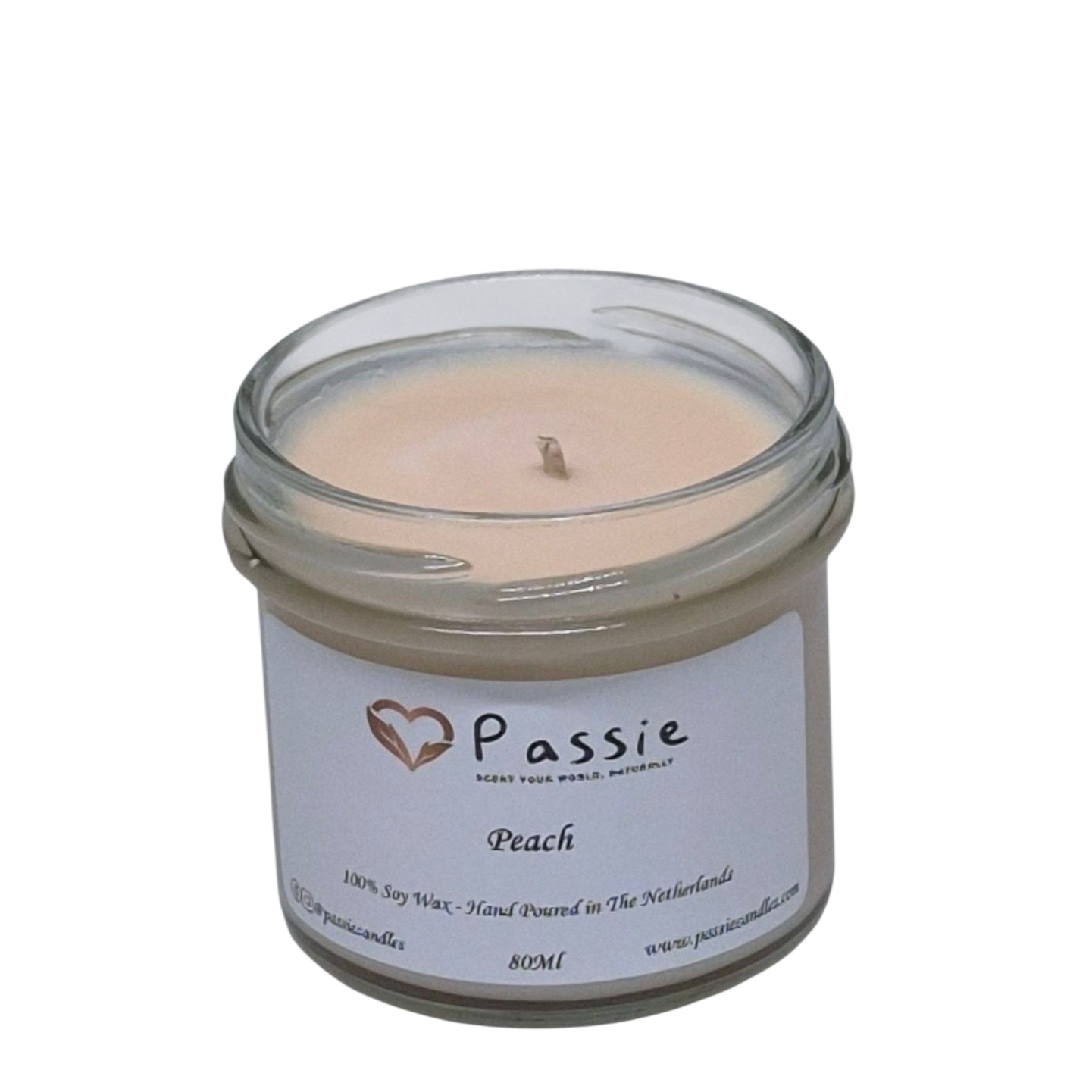 Peach - Handgemaakte sojakaars