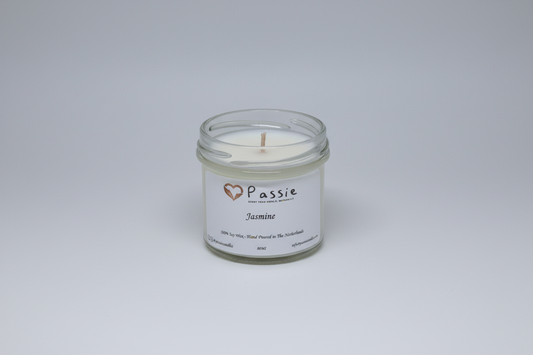 Jasmijn handgemaakte sojakaars met geur